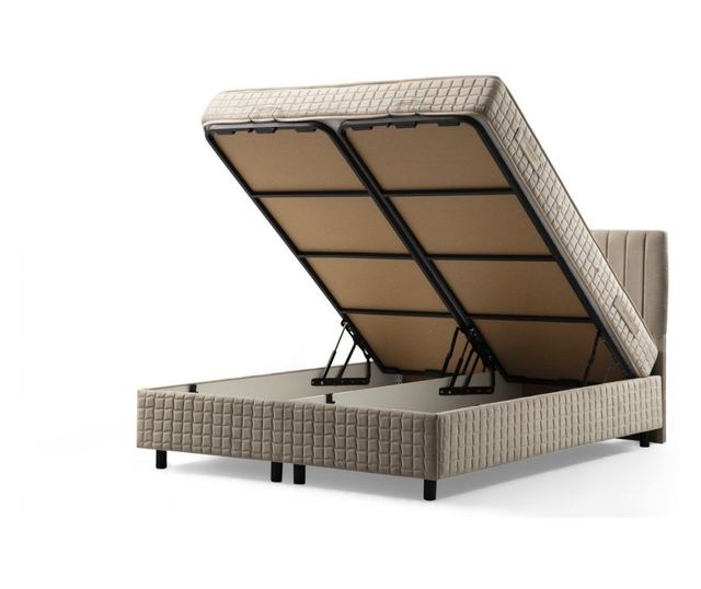 Dupla Matrac, Ágykeret és Fejtámla 685, Barna