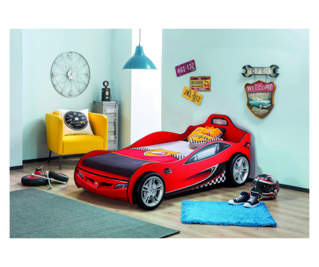 Легло за автомобил, Купе Carbed (червено) (90X190)
