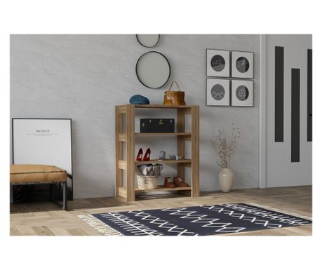 Ormarić za cipele, Duplo - Walnut 