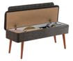 Klupa, Vina 1053 - 1 - Anthracite, Walnut