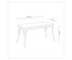 Klupa, Crno, Oliver Bench - Black