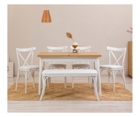 Komplet mize in stolov (6 kosov)