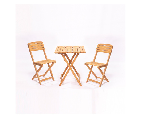 Set vrtnih stolova i stolica (3 komada), smeđa boja, MY003