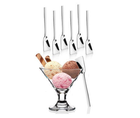 Комплект лъжици за сладолед (6 части)