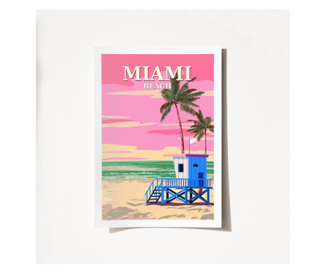 Plakat A4, Miami - 2016