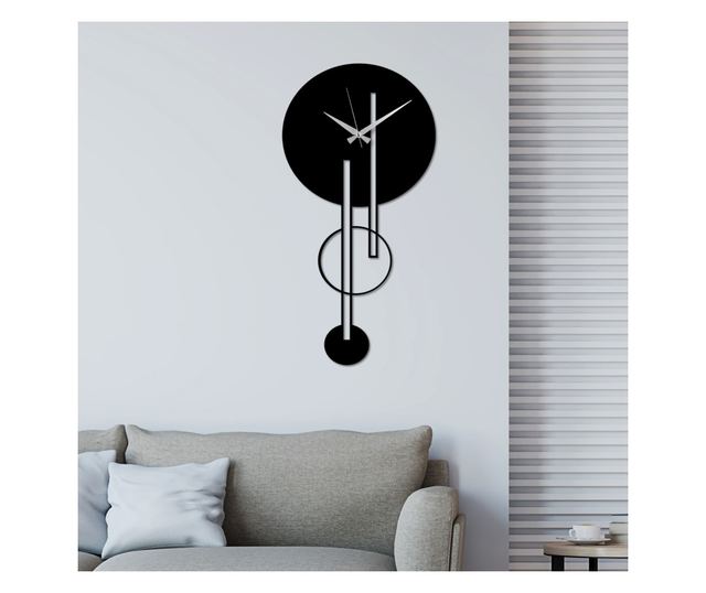Ceas decorativ de perete din metal