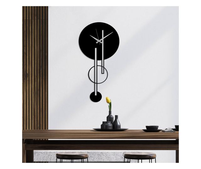 Ceas decorativ de perete din metal