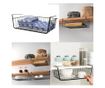 Suport metalic tip cos pentru depozitare sub raft Pufo pentru casa si bucatarie, multifunctional, 40 x 27 cm, negru thumbnail 3