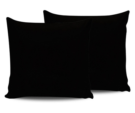 Set jastučnica (2 komada) (fr), crni
