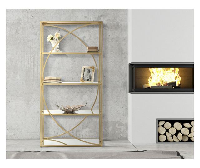Polica za knjige Glamy cm 90x38x180