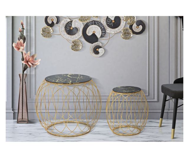 Комплект 2 масички за кафе GLAM