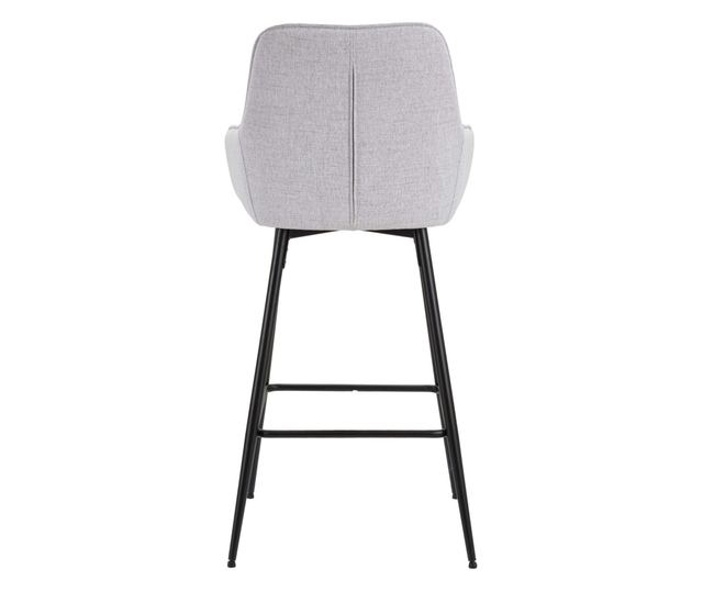 Scaun de bar gri set 2 bucăți cm 55x55x109