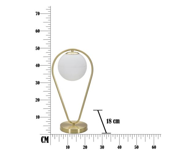 Stolna lampa Glamy Drop cm 25x18x50