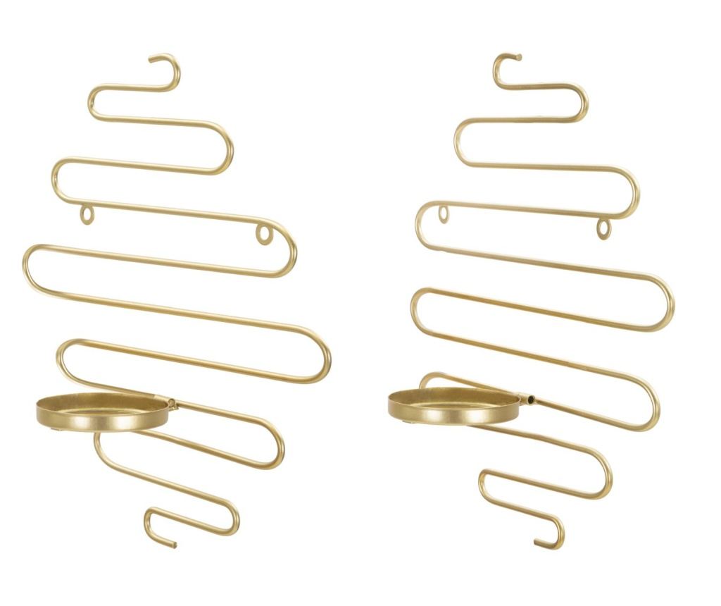 SUPORT LUMÂNARE DE PERETE ALID SET 2 BUC CM 33X10X34 - 3