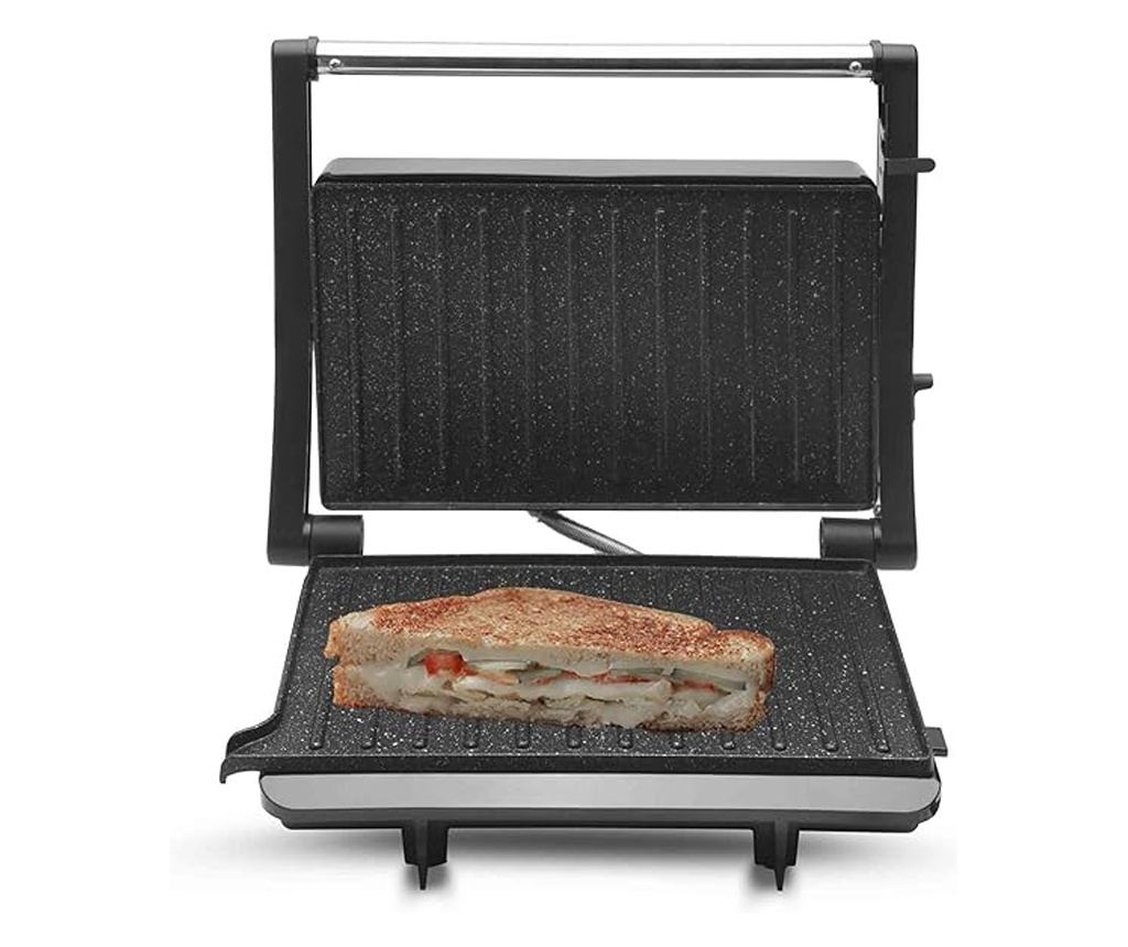 Presa pentru SANDWICH si GRILL, 2 felii, placi de gratar, 180º-1000W - 2