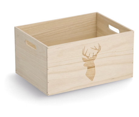Kutija za odlaganje "Stag", drvo, 35 x 25 x 18 cm