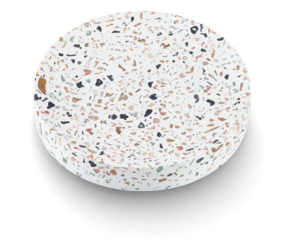Farfurie pentru săpun "Terrazzo", ciment, Ø 11,6 x 2 cm - 2