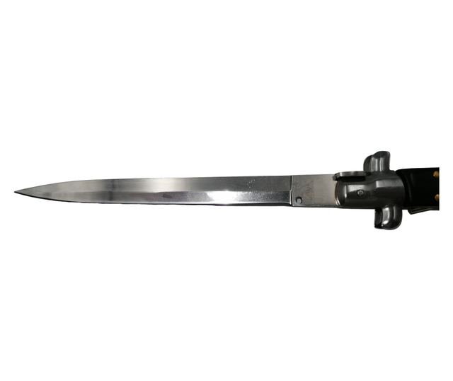 Briceag automat, Italian Blade, Stiletto, otel inoxidabil, 33 cm, husa inclusa