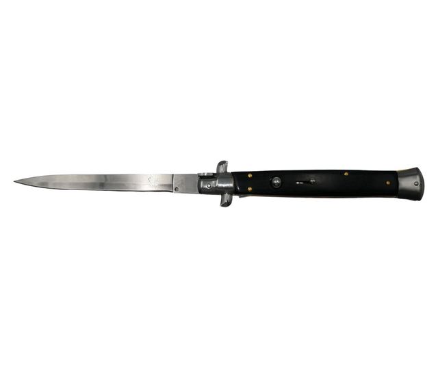 Briceag automat, Italian Blade, Stiletto, otel inoxidabil, 33 cm, husa inclusa