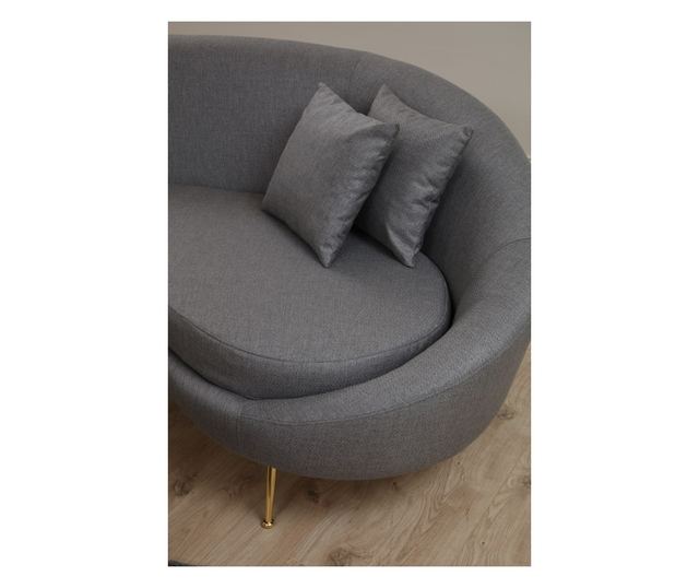 Диван с 3 места, Eses - тъмно сив