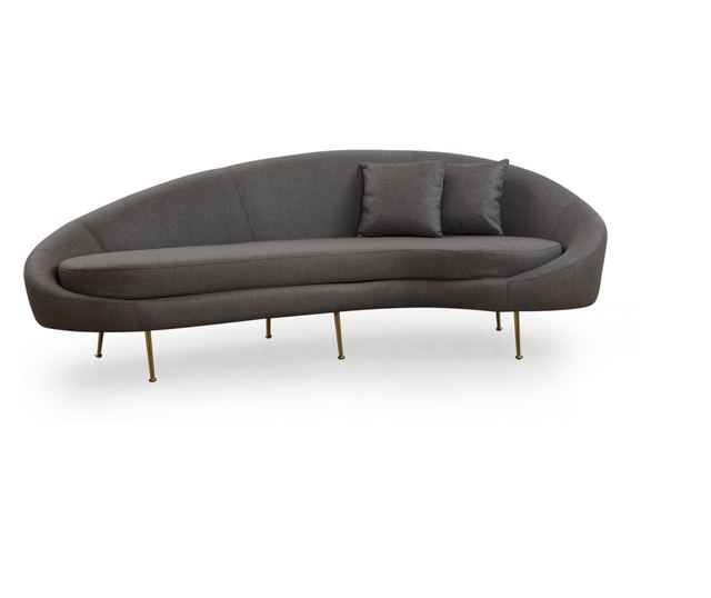 Диван с 3 места, Eses - тъмно сив