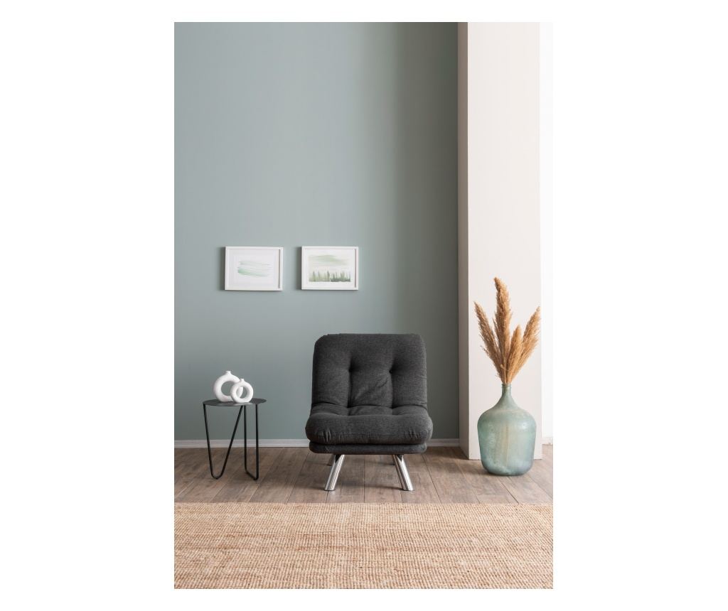 Naslonjač, Misa Small Solo - Dark Grey - 3