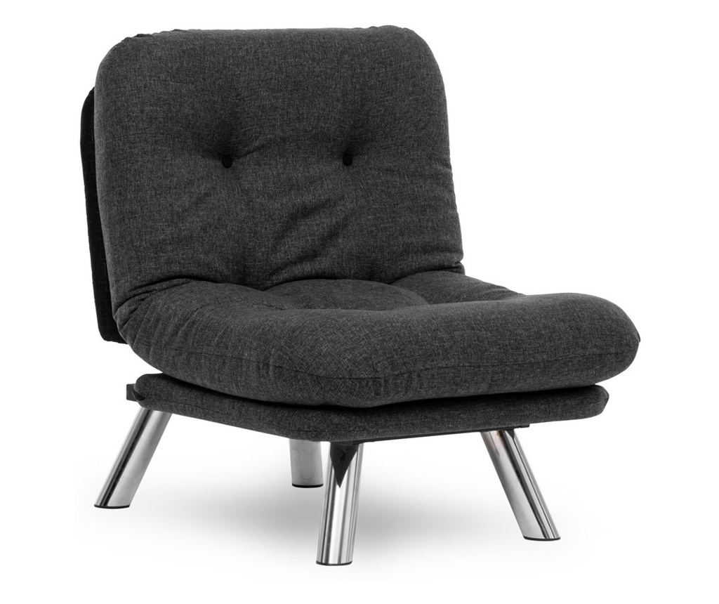 Naslonjač, Misa Small Solo - Dark Grey - 7