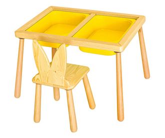 Dječji stol set Table and Chair - Yellow