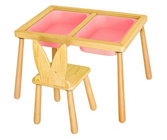 Dječji stol set Table and Chair - Pink