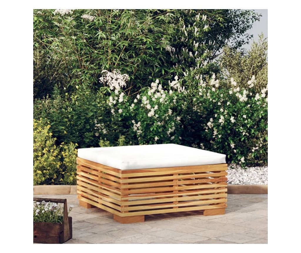 Krmszn prnval elltott, tmr teakfa kerti lbtart