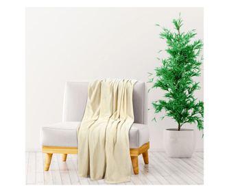 Deka, krem, 150x200 cm, poliester