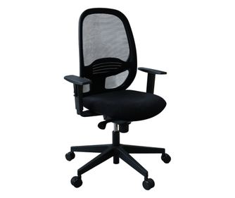 Καρέκλα γραφείου HUGO, mesh/microfiber, μαύρο
