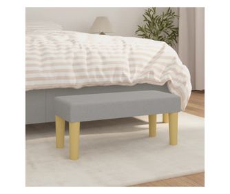 Pad, vilgos szrke, 70x30x30 cm, textil