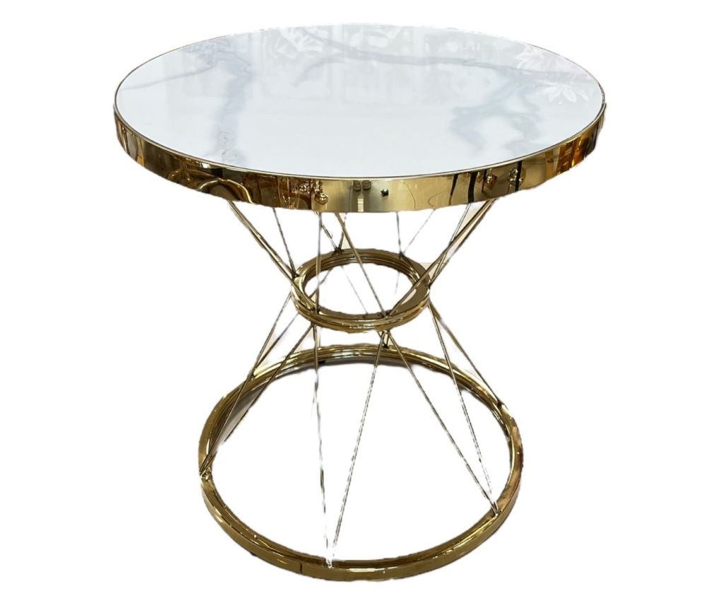 Masuta de cafea, blat din marmura, 60x60h cm