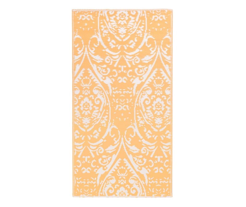 vidaXL Outdoor Rug, ARAKIL Orange/White, 80x150 cm, PP