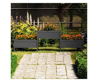 Virgtart, szrke, 245,5x44x75 cm, tmr feny