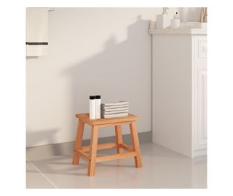 Табуретка стълба 29x22,5x25,5 см масивна орехова дървесина