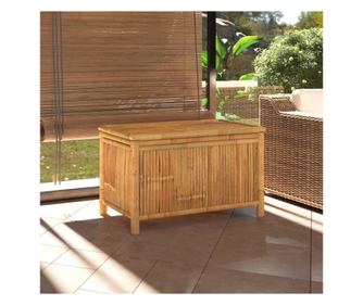 Úložná krabice na zahradu, 90x52x55 cm, bambus