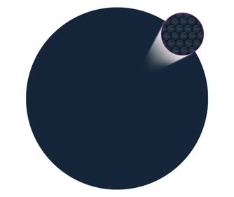 Folie solară plutitoare piscină, negru/albastru, 356 cm, PE