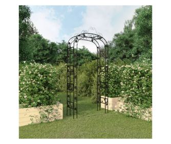 Kerti boltv, fekete, 116x45x240 cm, acl