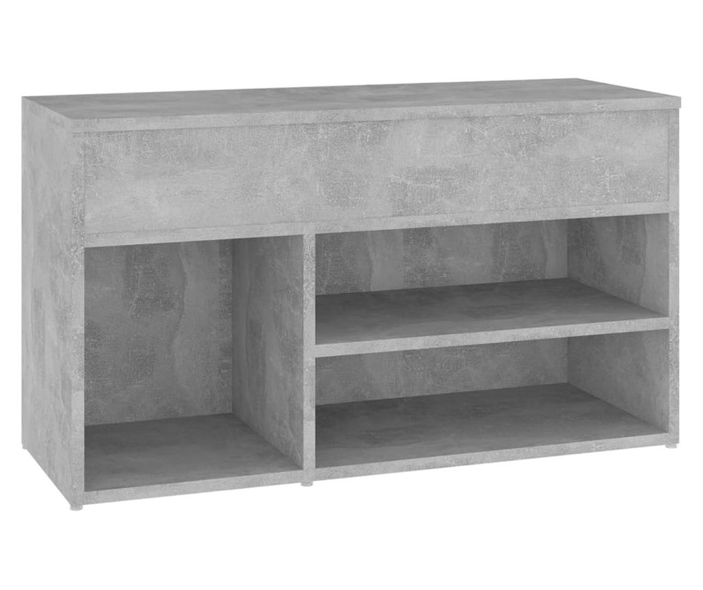 vidaXL Shoe Cabinet, Concrete Grey, 80x30x45 cm, Chipboard