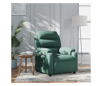 Fotoliu rabatabil, verde închis, material textil