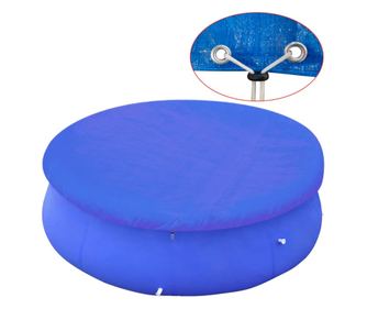 Prelată de piscină pentru piscine rotunde supraterane de 360-367 cm