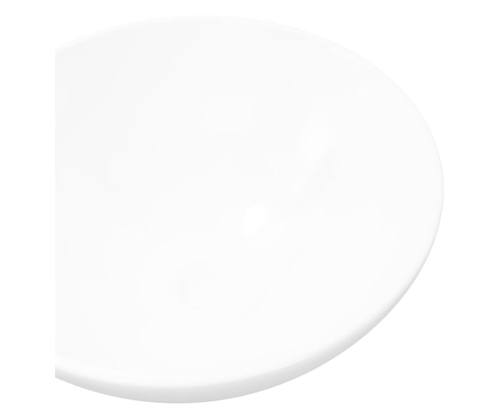 Ceramic Bathroom Sink, Round, White