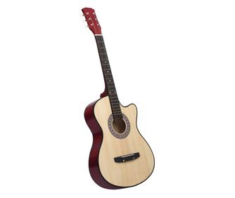 Chitară acustică occidentală, cu 6 corzi, 38", lemn de tei