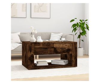 Stolić za kavu, dimljeni hrast, 80x50x40 cm, obrađeno drvo