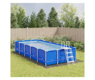 Geotextília medencetakaró, világos szürke, 820x420 cm, poliészter