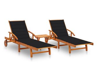 Akc tmrfbl kszlt 2 db napozgy asztallal s prnkkal