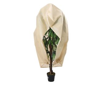 Protecție de fleece pt plante, cu fermoar, 70 g/m², 3,93x3 m