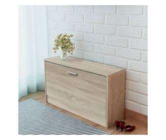 Пейка/шкаф за съхранение на обувки, дъб, 80x24x45 cм